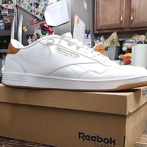 Reebok White and Brown Men's Sneakers